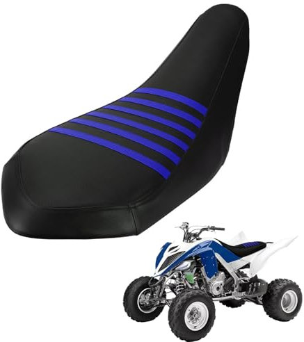 BIUGERCN Housse de siège de moto universelle compatible avec Raptor 700/700R 2006-2024 - Numéro OEM 1PE-F4731-21-00/1PE-F4731-22-00 - Housse de siège en PVC pour VTT