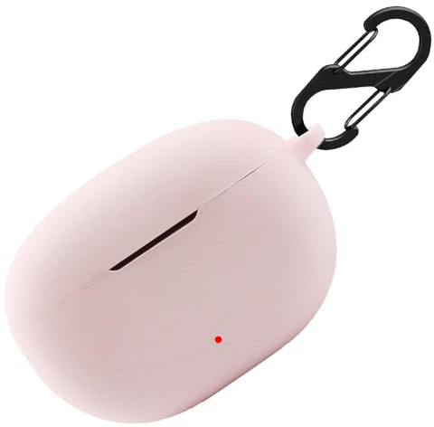 Custodia in silicone per Beats Studio Buds+, custodia protettiva antiurto e pelle protettiva per Beats Studio Buds Plus con Keychain (rosa)