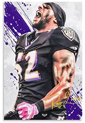 JINLIMAO Poster Kunstdrucke 60 * 80CM Senza Cornice Ray Lewis Poster e Wall Art Modern Family camera da letto Decor