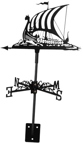 CIYODO Handwerkliche Segelboot-wetterfahne Metallfahnen-Ornament Für Die Außendekoration