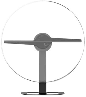 Ventaglio olografico, Proiettore olografico 3D Fan 32cm 2 pale del ventilatore Lampada da parete a LED Wifi Lampada da segnaletica 224 LED Fan Macchina pubblicitaria olografica Videoproiettore