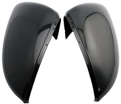 Spiegelkappe Außenspiegel Für G&olf Für MK7 7.5 Für G&TI 7 Für G&olf 7 R Für t&Ouran L Auto Seitenflügelabdeckung Rückspiegelabdeckung Kohlefasermuster Schwarz Rückspiegel Kappe(Black)