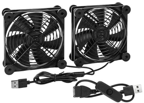 KACCDE Multiple Use 120mm USB Powereds Fan For Enhanceds Cooling Of Routers Servers Workstations And Gaming Laptop Stands