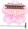 NULYLU 1satz Tasten Kalimba Daumenklavier Aus Acryl Tragbares Mini-instrument Für Anfänger Ergonomisches Design Inklusive Lernbuch Und Aufkleber Für Erwachsene
