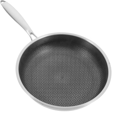 MAGICLULU Antihaft Bratpfanne Aus Wabenstruktur Wok Für Herd Kochgeschirr Zum Braten Von Grillgerichten Kartoffeln Fleisch Und Gemüse Leicht Zu Reinigen Und Spart Beim Kochen
