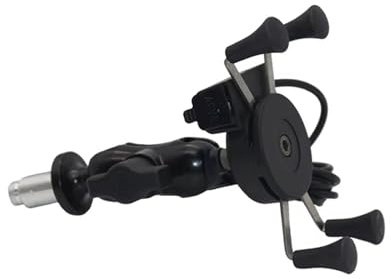 Porta Cellulare Moto Per BMW S1000RR HP4 Supporto Per Telefono Per Moto Forcella Attacco Per Stelo Navigazione GPS Staffa Per Caricatore USB Supporto Per Cellulare Supporto Telefono Bicicletta(With US