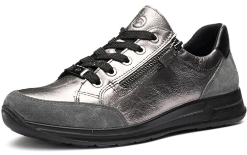 ARA Damen Sneaker Osaka Graphit, schwarz Gr. 35