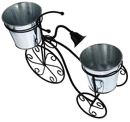 BESPORTBLE 1pc Iron Art Bike Plant Stand Vintage Bicycle Shape Flowerpot Holder for Garden Decoration Iron Material Versatile Planter Rack for Indoor and Outdoor Use