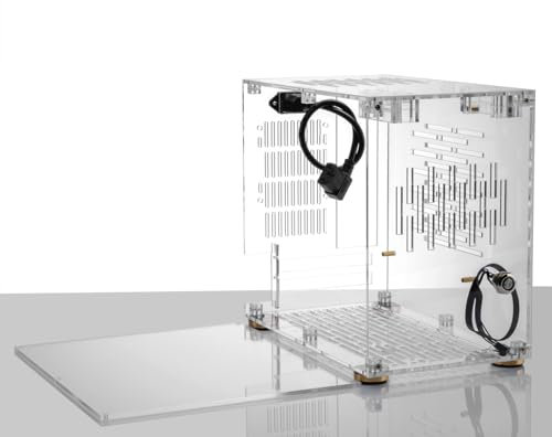 Transparentes Computergehäuse Kleines Plexiglas Gehäuse für ITX Motherboard 210mm Grafikkarte SFX Netzteil 360° Wärmeableitung PC Chassis