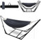 Jaxguom Hängematte mit Gestell Klappbar Garten Hängemattengestell Metall Gestell hängematte Outdoor hängematte Mit Tragetasche Metallgestell bis 150 kg für Camping Garten Pool Balkon