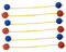 Fenteer 6x Ladder Balls Outdoor Game Easy to Throw Improve Hand Eye Coordination Replacement Balls Ladderballs for Adults Family Kids