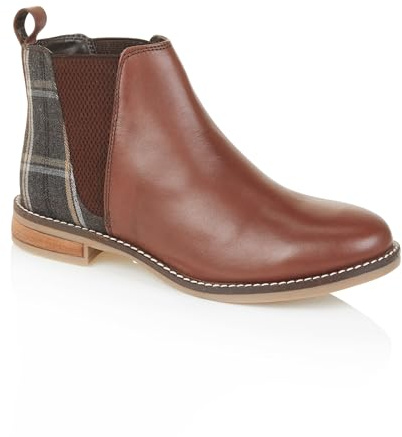 Silver Street London Juliet Premium Leather Womens Boots Comfortable Lightweight Chelsea Boots, Tan, UK 6