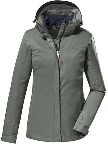 killtec Damen Funktionsjacke/Outdoorjacke mit abzippbarer Kapuze