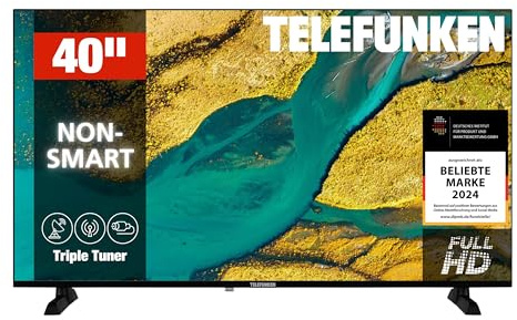 TELEFUNKEN XF40P900S TV LED Full HD da 40 pollici (1920 x 1080 pixel) con diagonale dello schermo da 100 cm e triplo sintonizzatore integrato (2026)