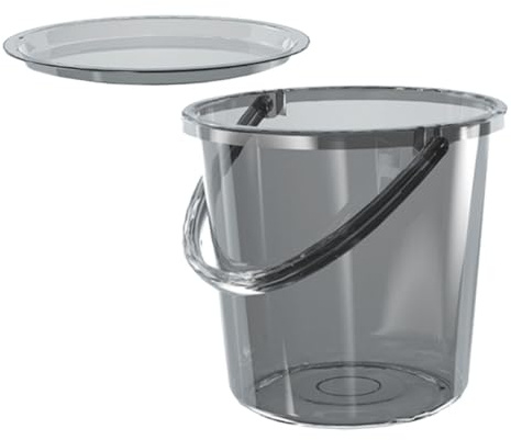 Uonlytech Kunststoffeimer mit Griff und Deckel 23l Großer Wascheimer für Badezimmer und Studentenwohnheim Leichter und Robuster Wasserbehälter