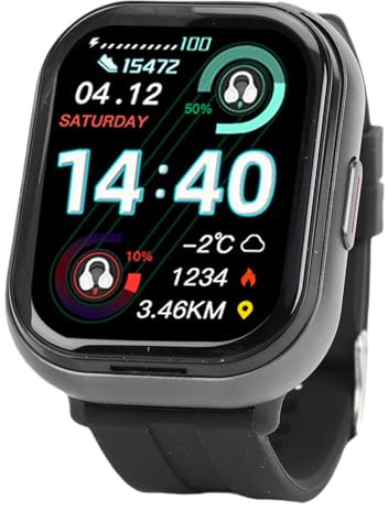 Denash Reloj Deportivo con Auriculares Inalámbricos, Reloj Inteligente 2 en 1 con Auriculares, Pantalla Táctil Completa de 2,01 Pulgadas, Llamada, Rastreador de Actividad Física,