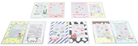 ZDETGU 10 Stück Dekorative Fotorahmen-Aufkleber für DIY-Scrapbooking und Journaling 1 (Stil 2)