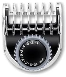 Hatteker Haarschneider Scherkopf Gliedmaße, Verstellbar 1-10 mm Haarclip-On Kamm für Haarschnitt, Passend für Profi und Heimgebrauch für RFC-58805