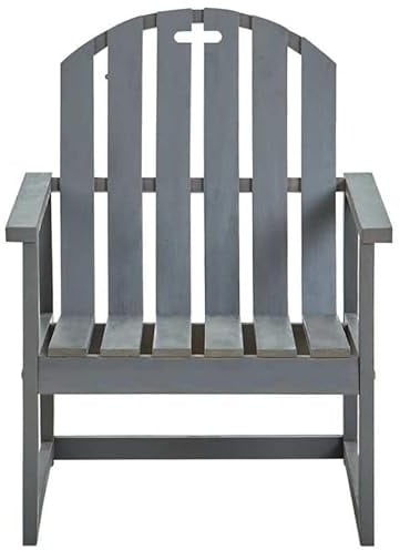 Eleganz Garten-Armlehnstühle 2 STK. Grau – Massivholz Akazie für Terrasse & Garten | Langlebig & Wetterfest | Modernes Graues Finish | Bequeme Sitzmöbel