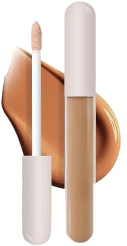 Vielseitiger Flüssiger Concealer mit Schwammspitze – Vollabdeckend & Lang anhaltend, Wasserfest – Deckt Dunkle Augenringe, Dunkle Flecken ab – Mattes Finish (06)