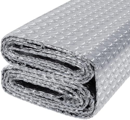 ordinarYone Greenhouse Roof Heat Blocking Thermal Insulation Film Aluminum Foil Reflective Ray Protective Suitable for Sunlight
