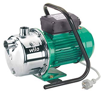 Wilo WJ 202, selbstansaugende Gartenpumpe zur Wasserversorgung aus Brunnen, Zisternen und Regentonnen, 4500l/h, 3,6 bar, 550W