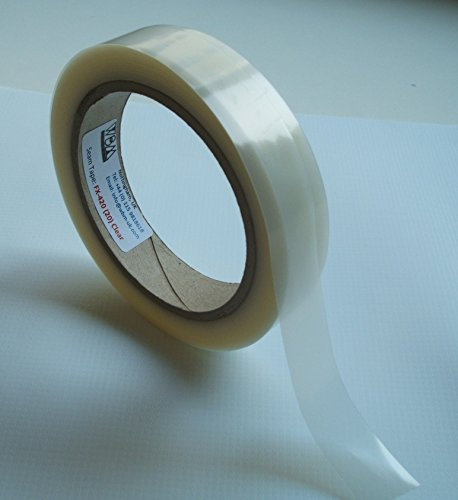 Nahtdichtband WBM FX-420 - Hot Melt - Wasserdicht PVC + PU beschichtete Stoffe - Reparaturband - 20 Meter - zum Aufbügeln (transparent (transparent), 20mm Breite)