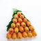 JUSTOYOU Mazzo da 20 tulipani artificiali in lattice dall’effetto realistico, fiori finti da bouquet per matrimonio, casa, giardino, decorazioni, arancione