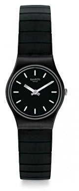 Swatch Damen Analog Quarz Uhr mit Edelstahl Armband LB183A