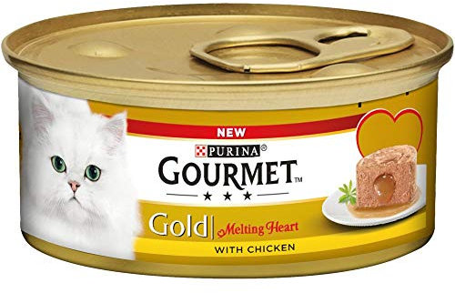 Gourmet Heart Cat Food, Gold, 12 x 85 g
