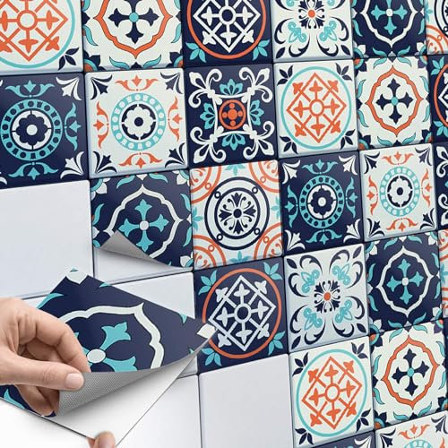 CREATISTO Mosaik-Fliesen Fliesenaufkleber Fliesenfolie - Stylische Sticker Aufkleber für Fliesen I Klebefliesen Deko Folie für Fliesen in Küche u. Bad/Badezimmer (20x20 cm I 36 -Teilig)