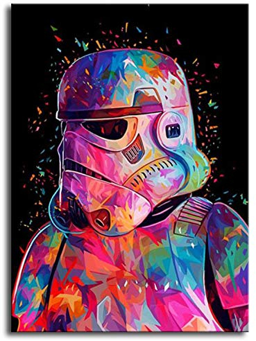 Shukqueen Malen nach Zahlen für Erwachsene, Anfänger, Kinder, DIY ölgemälde Feiertagsgeschenke, Angriffssoldat, 20x26 Zoll (Ohne Rahmen)