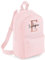 FunkyShirt Rose Gold Custom Initial and Personalised Name Kids Childrens School Backpack Bag Girls Cute Rucksack Bags Pretty Cursive Toddler Nursery Gym Sack (Light Pink)