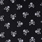Faschingsstoff Polyester Totenkopf Pirat schwarz weiß 1,5m Breite