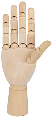 Larcele Hölzerne Menschliche Händ Gliederpuppe Modell Zeichnungs Modell MSMX-04 MEHRWEG (Rechte Hand, 12 Zoll)