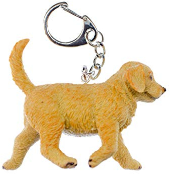 Miniblings Golden Retriever Schlüsselanhänger Tier Labrador Hund Haustiere Welpe - Handmade Modeschmuck I I Anhänger Schlüsselring Schlüsselband Keyring