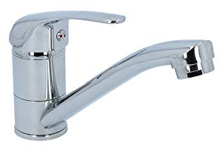 VBChome Spültischarmatur Küchearmatur verchromt Strahlregler Klein Keramikkartusche Hochdruck-Armatur Einhebel Einhebelmischer Waschbecken-Armatur