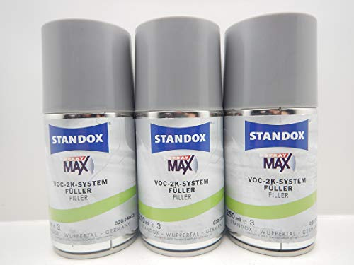 STANDOX VOC 2K System FÜLLER Filler HELLGRAU GRUNDIERUNG 02078013 KFZ 250ML (3)