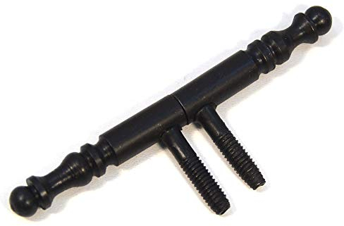 Einbohrbänder mit Zierkopf Aufschraubband Tür-Scharnier Scharnier Türband Schwarz (4)