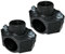 AERZETIX - C51882 - Lot de 2 Colliers de Prise en Charge pour Tuyau Ø32 - Filetage 1/2'' - à 2 boulons - Collier de dérivation de conduites Secondaires