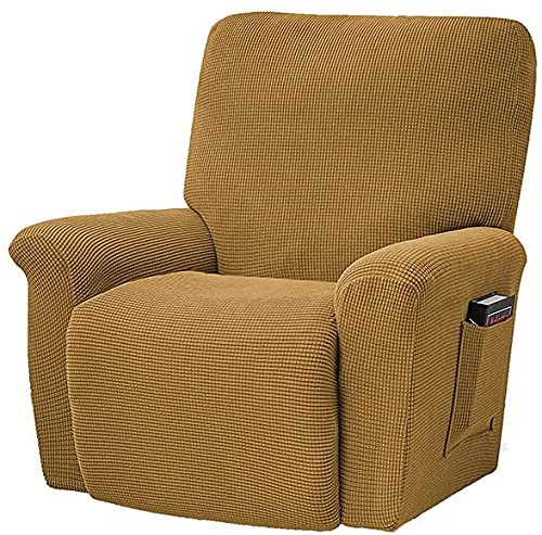 DOOGL Super Stretch Couch Covers Recliner Covers Recliner Covers Formular Anbieter Standard-Netzteil-Rüttelschüttchen,Gold