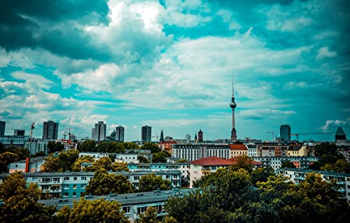 LHJOYSP Panorama Puzzle 1000 Teile City Sky Berlin Deutschland 75x50cm