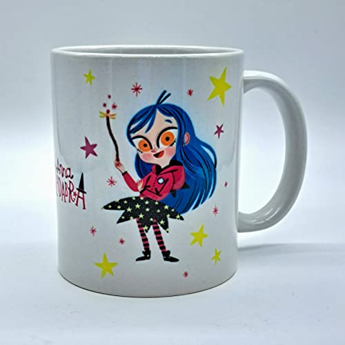 Taza con dibujo de Anna Kadabra ideal para regalo. Taza Desayuno.