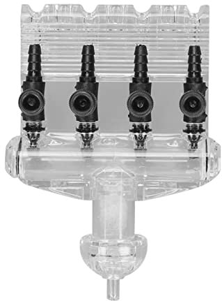 4-Way Aquarium Air Control Aquarium Oxygen Distributor Plastic Fish Tank Air Pump Gang Valve