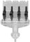 4-Way Aquarium Air Control Aquarium Oxygen Distributor Plastic Fish Tank Air Pump Gang Valve