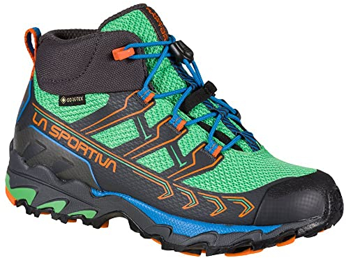 La Sportiva Ultra Raptor II Mid Jr GTX, Stivali da Hiking, Nero/Rosso (Carbon Flame), 38 EU