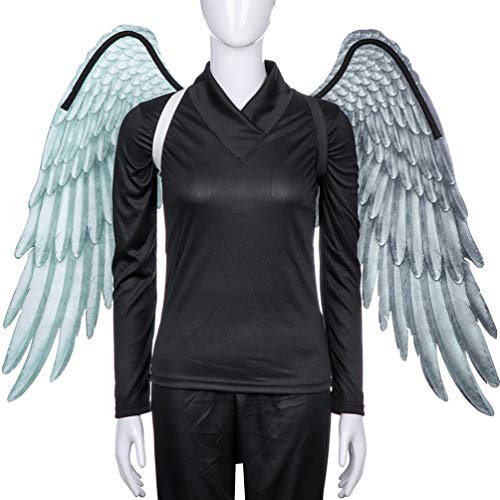 LIFKOME 1 Pc Disfraces De Halloween De Ángel para Mujer Alas De Angel Caido Traje De Ángel Disfraz De Ángel De Halloween para Niñas Accesorio De Disfraz Adulto Hombres y Mujeres Maquillaje