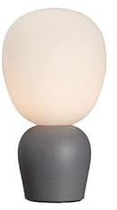 Buddy Globe Tischleuchte Betonstruktur, Opalglas, Einschaltkabel 1x G9