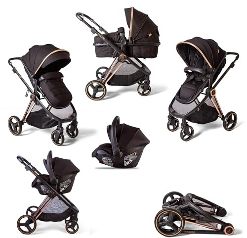 Red Kite Push Me Pace i Travel System Including i-Size Infant Carrier Car Seat - Amber