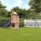 Tidyard Set da Gioco,da Giardino,con Scivolo,2 Altalene,e Arrampicata,in Legno di Douglas,495x186x214 cm,Giochi Giardino,Parco Giochi Esterno,Altalena,Scivolo,Arampcata,da Giardino in Legno